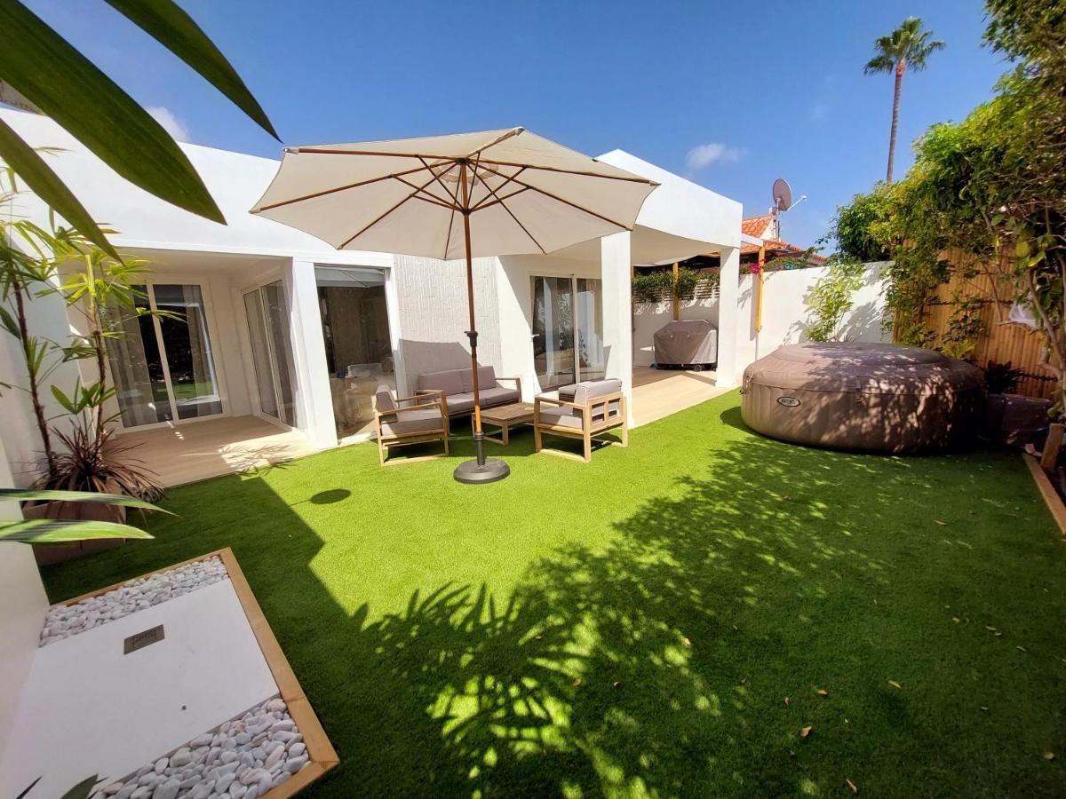 Bungalow de diseño hidromasajes terraza y piscina. San Bartolomé Exterior foto